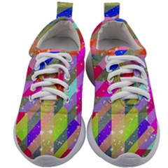 Multicolored Party Geo Design Print Kids Athletic Shoes