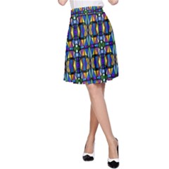 Abstract-s-1 A-line Skirt by ArtworkByPatrick