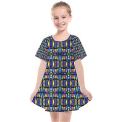 ABSTRACT-S-1 Kids  Smock Dress