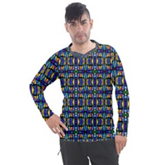 ABSTRACT-S-1 Men s Pique Long Sleeve Tee