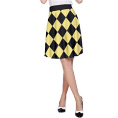 Block Fiesta - Blonde Yellow & Black A-line Skirt by FashionBoulevard