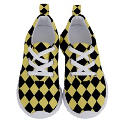 Block Fiesta - Blonde Yellow & Black Running Shoes by FashionBoulevard