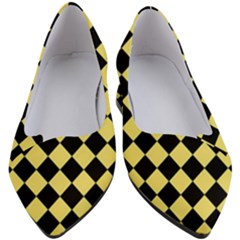 Block Fiesta - Blonde Yellow & Black Women s Block Heels  by FashionBoulevard