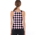 Block Fiesta - Blush Pink & Black Tank Top View2