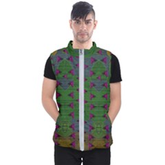 Happy Flower Fish Living In Peace On The Reef Men s Puffer Vest by pepitasart