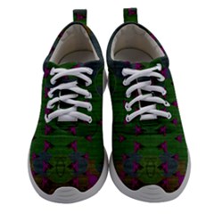 Happy Flower Fish Living In Peace On The Reef Women Athletic Shoes by pepitasart