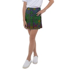 Happy Flower Fish Living In Peace On The Reef Kids  Tennis Skirt