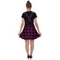 Block Fiesta - Boysenberry Purple & Black Velvet Suspender Skater Skirt View2