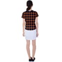 Block Fiesta - Burnt Orange & Black Women s Sports Top View2