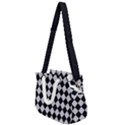 Block Fiesta - Cloudy Grey & Black Rope Handles Shoulder Strap Bag View1