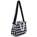 Block Fiesta - Cloudy Grey & Black Rope Handles Shoulder Strap Bag View2