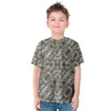 Urban Art Textured Print Pattern Kids  Cotton Tee View1