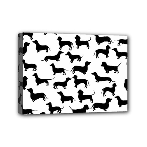 Dachshunds! Mini Canvas 7  X 5  (stretched) by ZeeBee