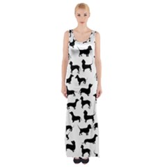 Dachshunds! Thigh Split Maxi Dress by ZeeBee