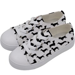 Dachshunds! Kids  Low Top Canvas Sneakers by ZeeBee