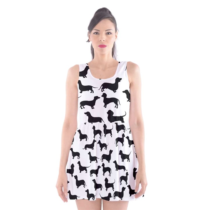 Dachshunds! Scoop Neck Skater Dress