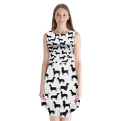 Dachshunds! Sleeveless Chiffon Dress  