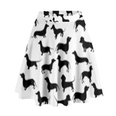 Dachshunds! High Waist Skirt by ZeeBee