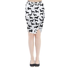 Dachshunds! Midi Wrap Pencil Skirt by ZeeBee