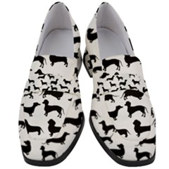 Dachshunds! Women s Chunky Heel Loafers by ZeeBee