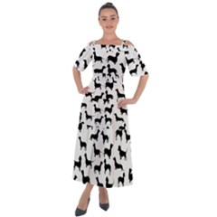 Dachshunds! Shoulder Straps Boho Maxi Dress 