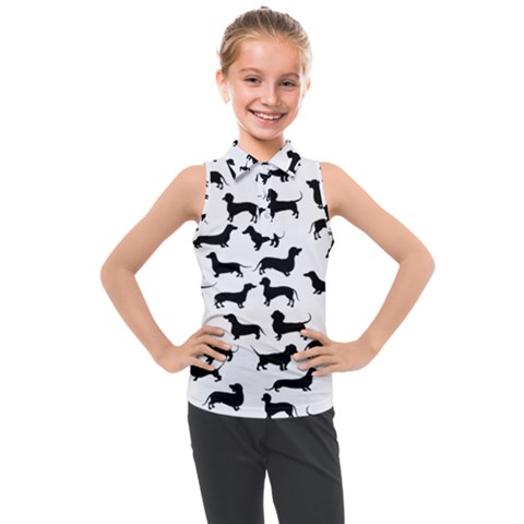 Dachshunds! Kids  Sleeveless Polo Tee by ZeeBee