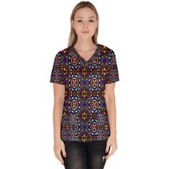 Abstract-s-2 Women s V-neck Scrub Top by ArtworkByPatrick