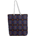 ABSTRACT-S-2 Full Print Rope Handle Tote (Large) View2