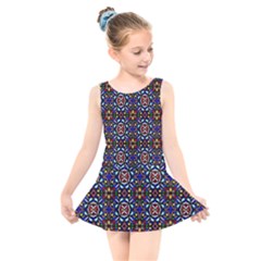 Abstract-s-2 Kids  Skater Dress Swimsuit by ArtworkByPatrick