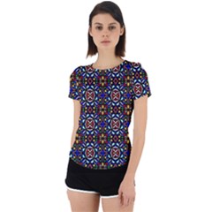 Abstract-s-2 Back Cut Out Sport Tee