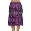 ABSTRACT-S-3 Velvet Flared Midi Skirt View2