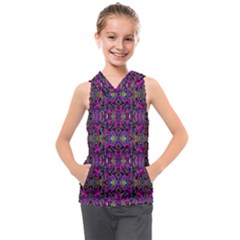 Abstract-s-3 Kids  Sleeveless Hoodie