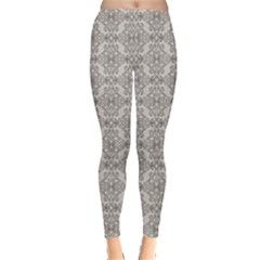 Timeless - Black & Abalone Grey Leggings  by FashionBoulevard