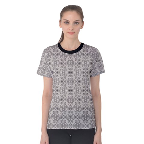 Timeless - Black & Abalone Grey Women s Cotton Tee by FashionBoulevard