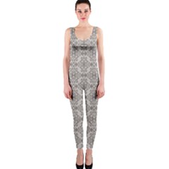 Timeless - Black & Abalone Grey One Piece Catsuit by FashionBoulevard