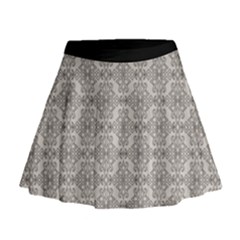 Timeless - Black & Abalone Grey Mini Flare Skirt by FashionBoulevard