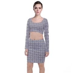 Timeless - Black & Abalone Grey Top And Skirt Sets by FashionBoulevard