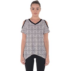 Timeless - Black & Abalone Grey Cut Out Side Drop Tee by FashionBoulevard