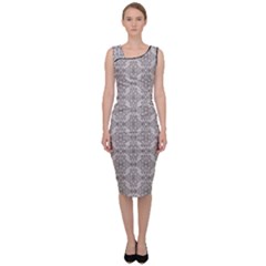 Timeless - Black & Abalone Grey Sleeveless Pencil Dress by FashionBoulevard