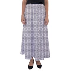 Timeless - Black & Abalone Grey Flared Maxi Skirt by FashionBoulevard