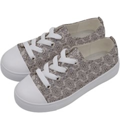 Timeless - Black & Abalone Grey Kids  Low Top Canvas Sneakers by FashionBoulevard