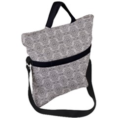 Timeless - Black & Abalone Grey Fold Over Handle Tote Bag by FashionBoulevard