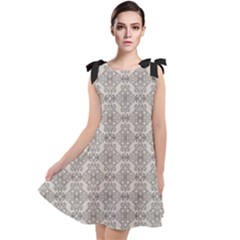 Timeless - Black & Abalone Grey Tie Up Tunic Dress by FashionBoulevard