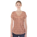 Timeless   Black & Cantaloupe Orange Short Sleeve Front Detail Top View1