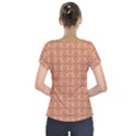 Timeless   Black & Cantaloupe Orange Short Sleeve Front Detail Top View2