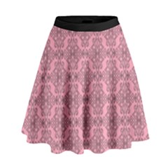 Timeless - Black & Flamingo Pink High Waist Skirt by FashionBoulevard