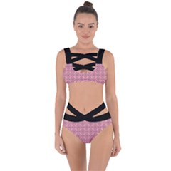 Timeless - Black & Flamingo Pink Bandaged Up Bikini Set  by FashionBoulevard