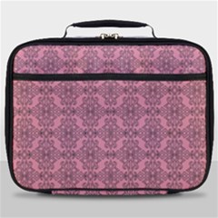 Timeless - Black & Flamingo Pink Full Print Lunch Bag by FashionBoulevard