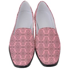 Timeless - Black & Flamingo Pink Women s Classic Loafer Heels by FashionBoulevard