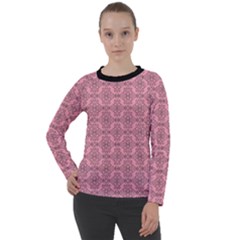 Timeless - Black & Flamingo Pink Women s Long Sleeve Raglan Tee